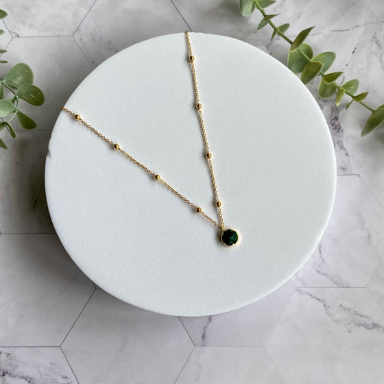 Elira Emerald Pendant Necklace